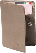 Tony Perotti Furbo Pure Mini RFID portemonnee met papier- en kleingeldvak - Taupe