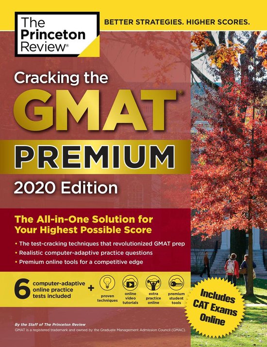 Cracking the GMAT Premium Edition with 6 Computer-Adaptive P ... - cover