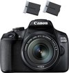 Canon EOS 2000D + 18-55mm IS + Batterie supplémentaire - Noir