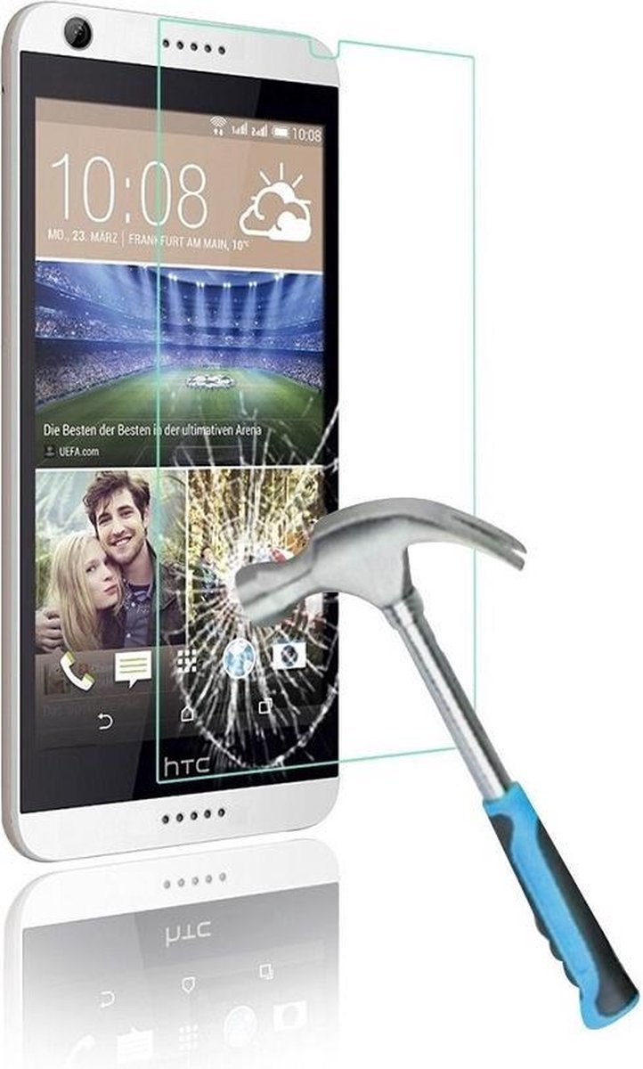 HTC Desire 650 Tempered Glass / Glazen Screenprotector 2.5D 9H