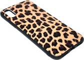 Luipaard back cover bruin iPhone XS / X