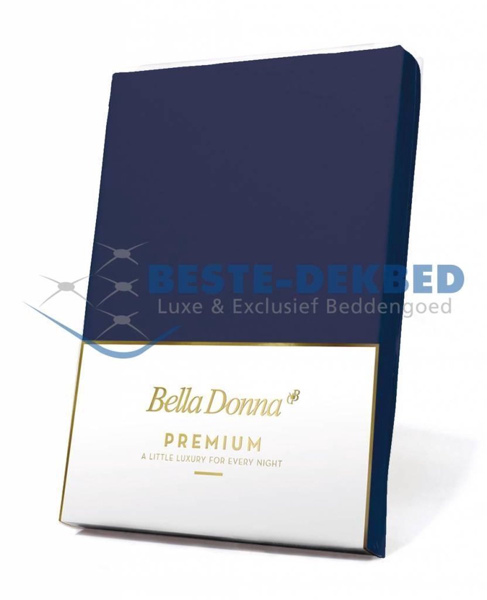 Bella Donna Premium Jersey Hoeslaken - Navy (0507)