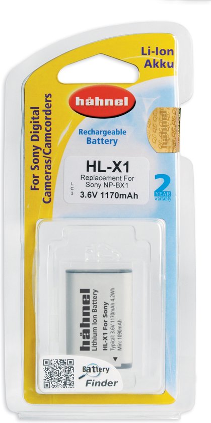 Hähnel HL-X1 Li-Ion accu (Sony NP-BX1) | bol.com