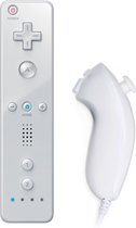 Wii Controller + Wii NunChuk Wit - Voor Wii & Wii U - Wit