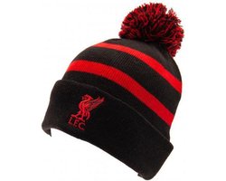 Liverpool - Muts Pompon - Logo - Strepen - Zwart/Rood