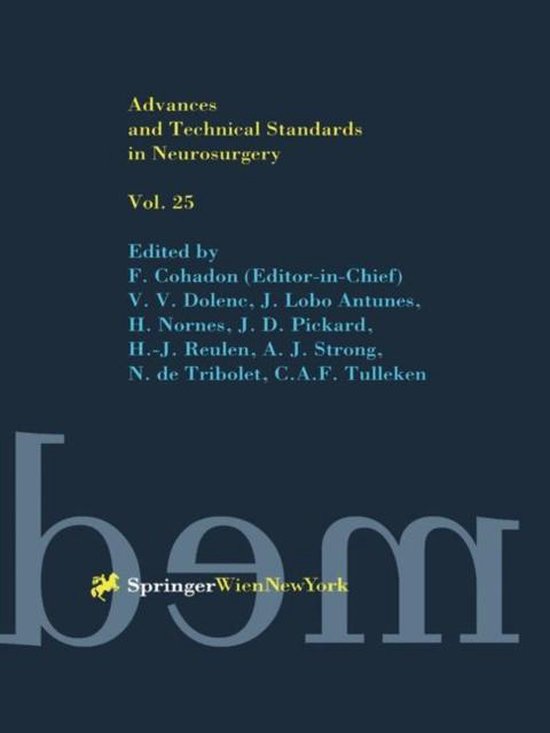 Advances and Technical Standards in Neurosurgery - cover