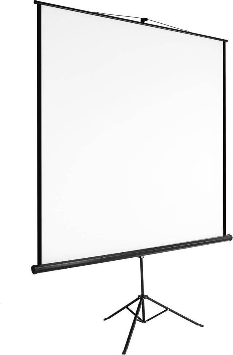 TecTake - Projectiescherm met statief 152 x 152 cm 402513