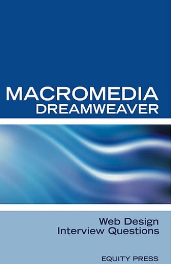 Macromedia Dreamweaver Web Design Interview Questions - cover