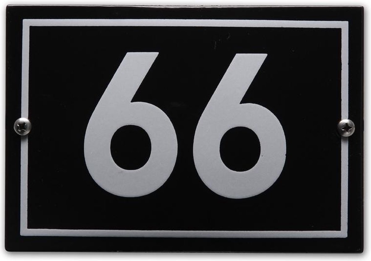 Huisnummer model Phil nr. 66