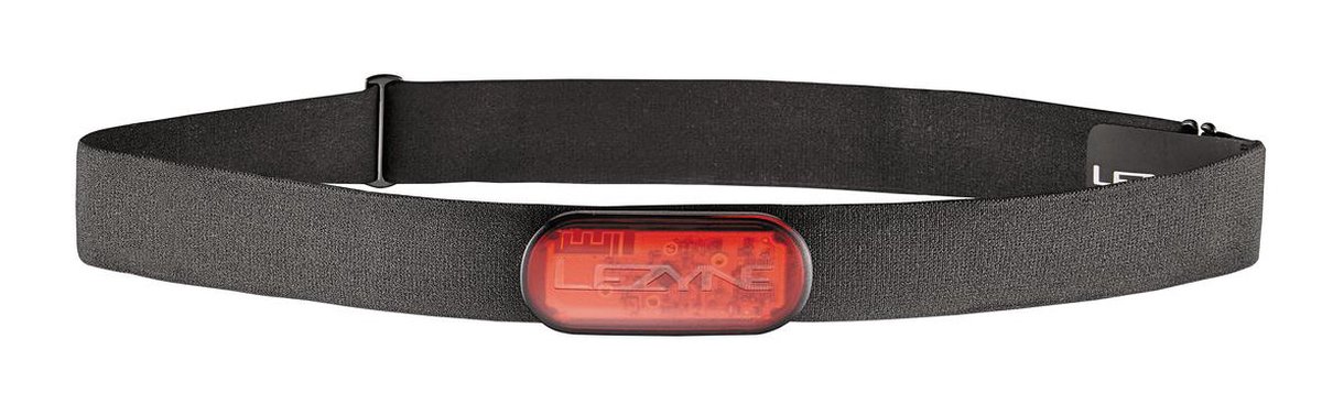 Lezyne HR Flow Sensor - Hartslagmeter - LED-indicator - Flexibele band - Polycarbonaat - Zwart