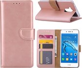 Xssive Hoesje Voor Huawei Nova Smart Book Case - geschikt voor 3 pasjes - Rose Goud