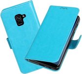 BestCases - Turquoise Portemonnee booktype hoesje Samsung Galaxy A8 Plus 2018