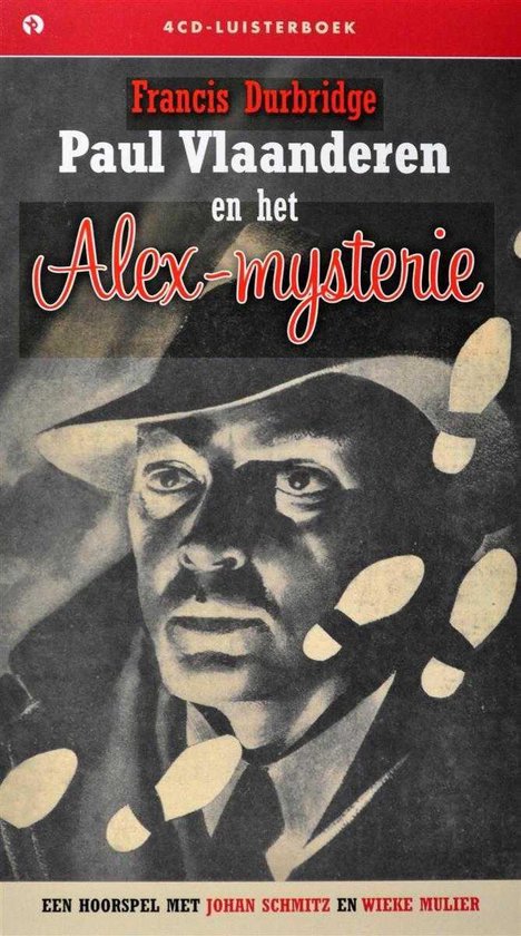 Boekcover Paul Vlaanderen en het Alex Mysterie, met close-up van een man met hoed.