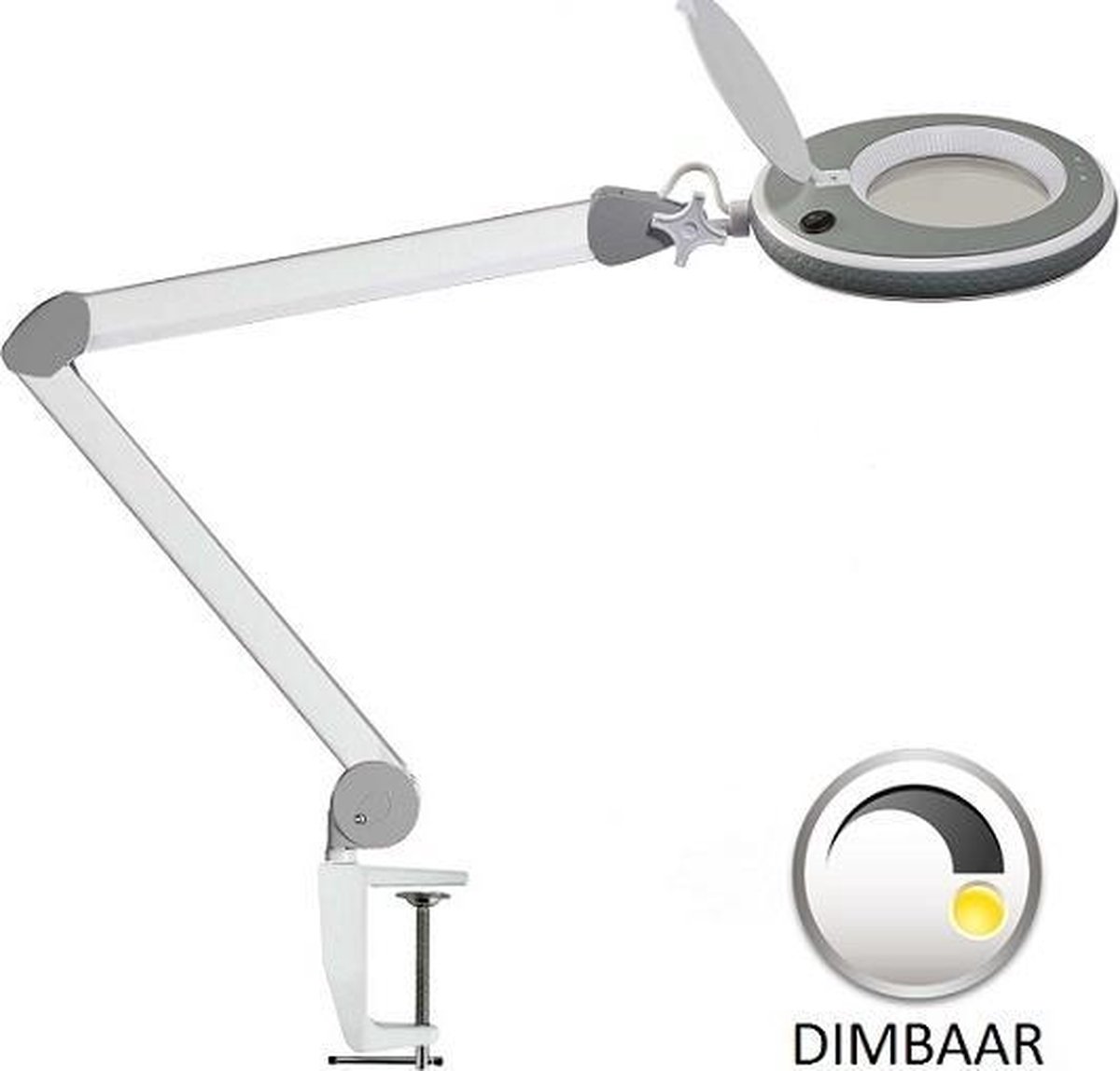 Loeplamp-LUMENO-statief-5 dioptrie-dimbaar | bol.com