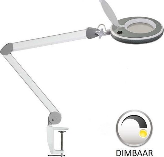 domein waarschijnlijkheid Doorzichtig Loeplamp-LUMENO-statief-5 dioptrie-dimbaar | bol.com