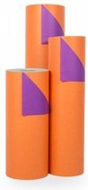 Cadeaupapier Oranje-Paars - Rol 30cm - 200m - 70gr | Winkelrol / Apparaatrol / Toonbankrol / Geschenkpapier / Kadopapier / Inpakpapier