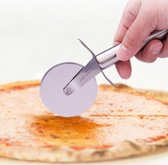 Rvs Pizzasnijder Rond Wiel Pizzaroller - Pizzames