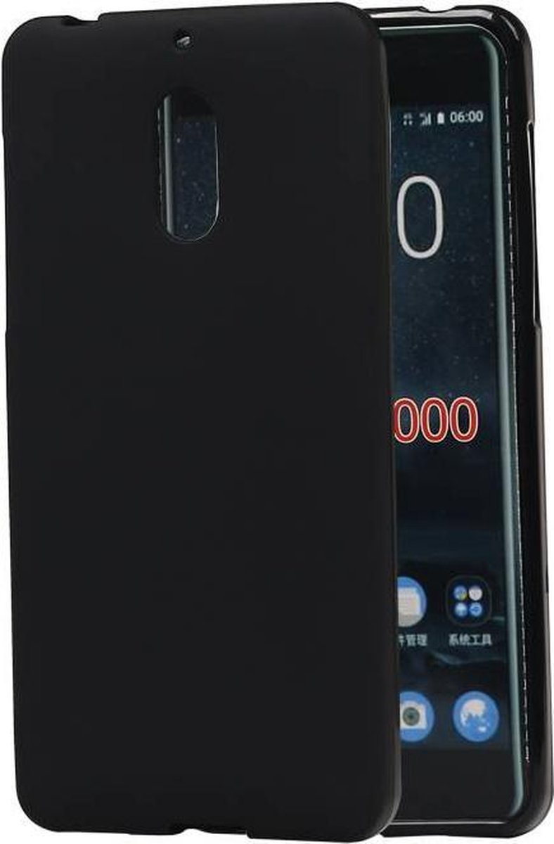 BestCases.nl Nokia 6 TPU back case hoesje Zwart