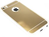 Spiegel hoesje goud siliconen Geschikt voor iPhone 5 / 5S / SE