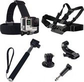 5 in 1 GoPro Accessoires Set met Selfie Stick , Chest Mount en Head Strap voor GoPro Hero 3 4 5