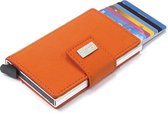 Figuretta Card Protector RFID - Creditcardhouder - Pu-Leer - Oranje