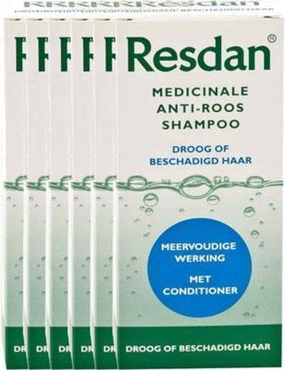 Resdan Shampoo Droog / Beschadigd Medicinale Anti-roos Shampoo  Voordeelverpakking | bol