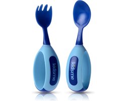 Kidsme - Toddler Spoon & Fork Set - Aquamarine