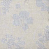 De Somero bloem blauw/beige behang (vliesbehang, beige)