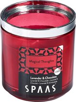 SPAAS Geurkaars in modulair glas, ± 30 uur - Magical Thoughts - lavendel & chocolade