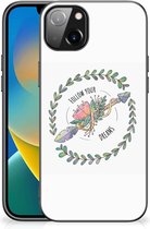 Hoesje iPhone 14 Plus Siliconen Back Cover met Zwarte rand Boho Dreams