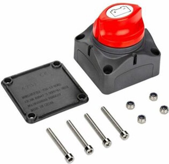 Accuschakelaar - 12/24V 600A - Voor boot, camper en caravan - IWH ...
