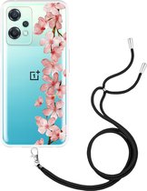 OnePlus Nord CE2 Lite Hoesje met Koord Flower Branch - Designed by Cazy