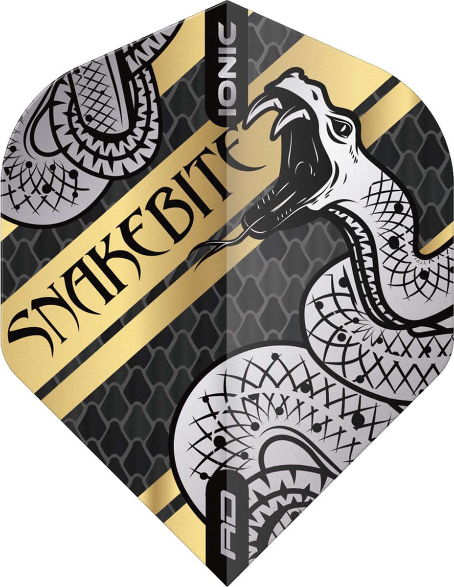 Reddragon Snakebite Ionic Coiled Snake Dart Flights - Goud
