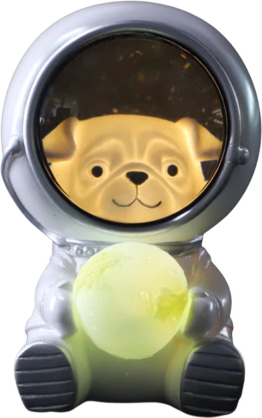 FUTUREPAS - Astronaut Dierenlamp - Nachtlampje kinderen - Nachtlamp - Tafellamp - Nieuw 2022 Design - LED - Hond