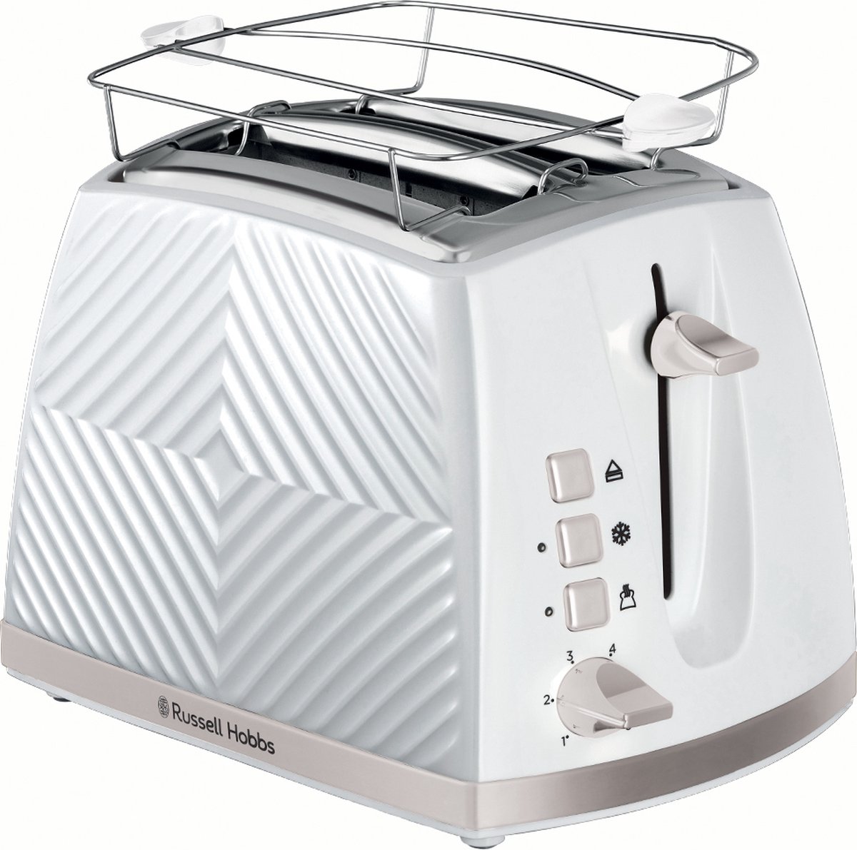Russell Hobbs Groove Broodrooster - Wit - 26391-56