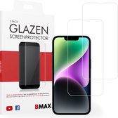 2-pack BMAX geschikt voor de iPhone 14 Screenprotector van gehard glas - Apple screenprotectors - Telefoonaccessoires - Telefonie & Accessoires - Beschermglas - Glas screenprotectors