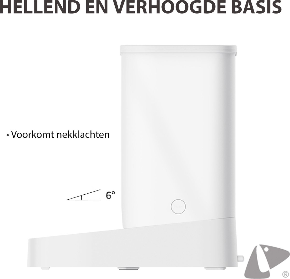 Afbeelding 2 van PETKIT Element SOLO WIT - Automatische Voerbak Kat - 3L - Vershoudend - met App