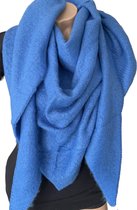 Warme Driehoekige Sjaal - Kobaltblauw - 195 x 80 cm (948816#)