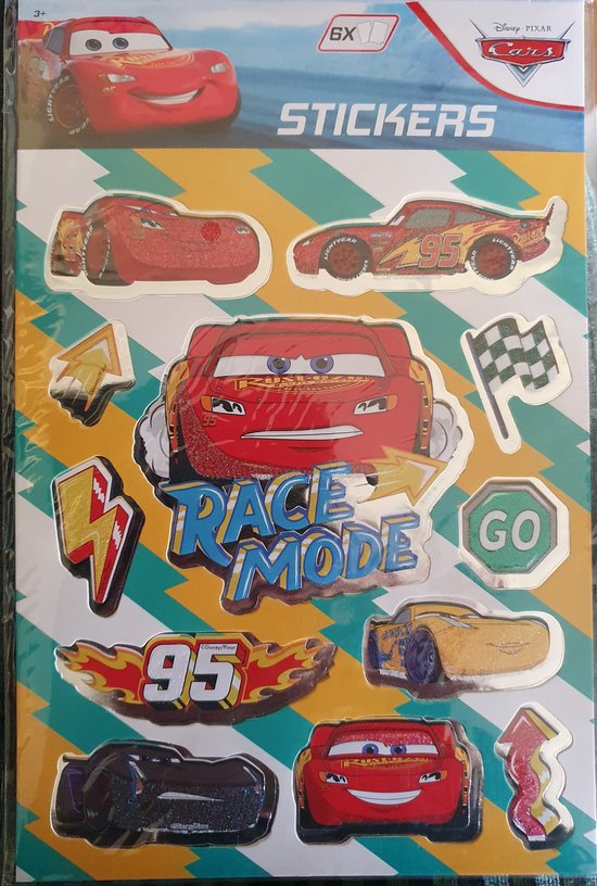 Journal Sticker Cars Disney Pixar Cars stickervel 6 st. | bol
