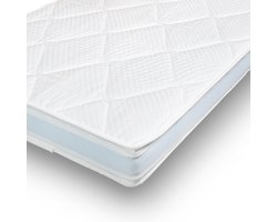 Topper koudschuim 120x200 - Hybride 12cm dik - Tencel Tijk extra veerkrachtig