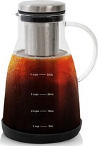 Cold Brew Koffie Maker - Slow Coffee - Borosilicaat Glas - 0.9 Liter - Uitneembare Filter