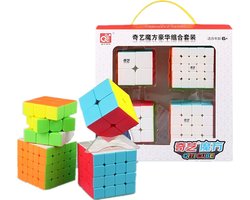 Qiyi Cadeauverpakking 2x2, 3x3, 4x4 en 5x5