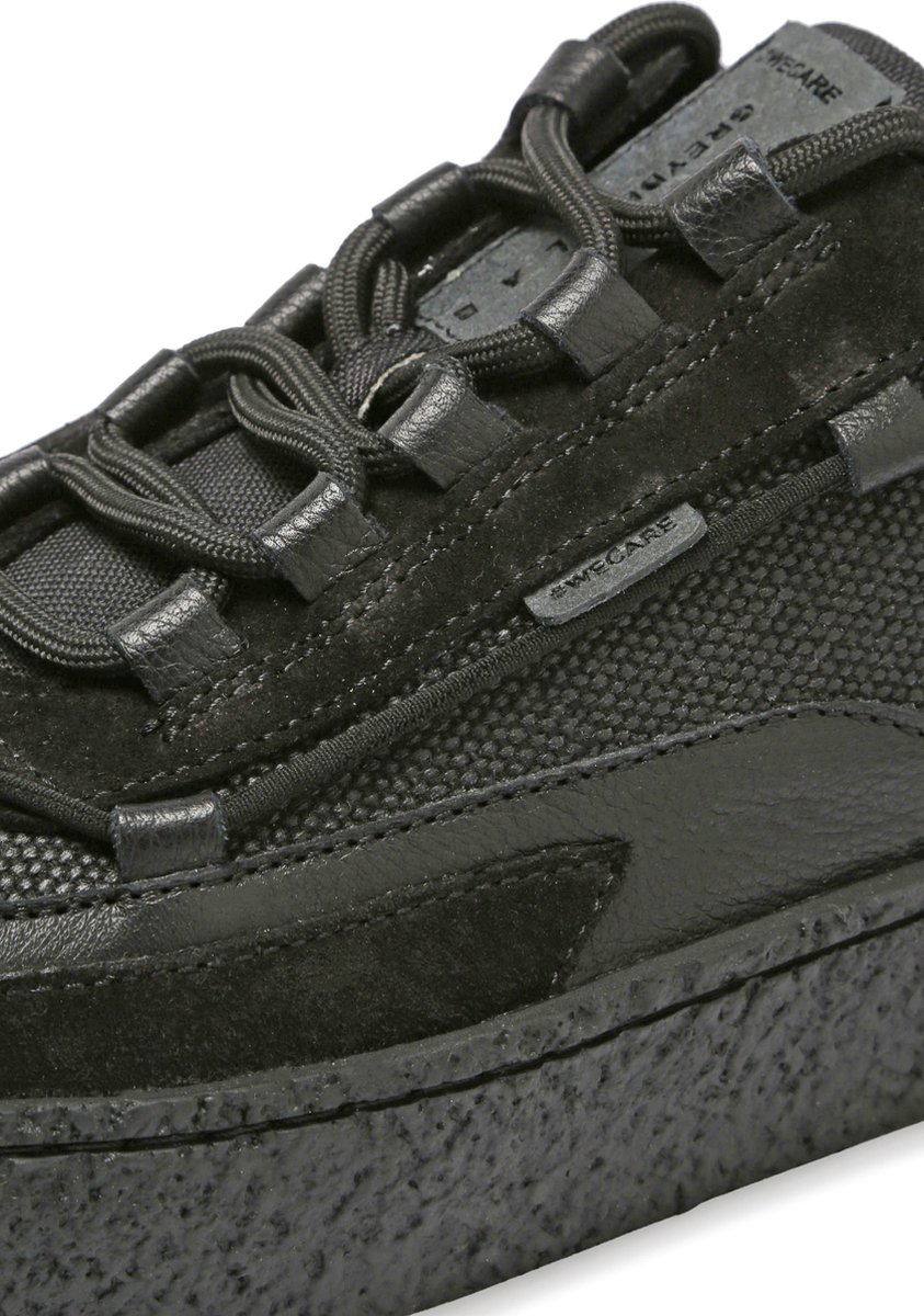Greyder Lab - Sneaker GL-214-56 Zwart - Schoenmaat 45cm -  Leer,Katoen,Duurzaam Heren | bol.com