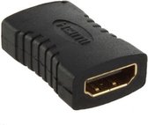 HDMI adapter - Koppelstuk - Female extender - HDMI Kabel Adapter - Uitbreiding vrouwelijk voor HDTV - Koppelaar - Zwart