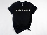 Lykke  Friends T shirt | Friends | Unisex T-shirt | Heren & Dames | Zwart | Maat M