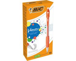 BIC Velocity HB Vulpotloden - Verschillende Kleuren Lichaam - Doos van 12 Stuks - 0.7 mm