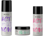 Indola Act Now- Reisverpakking - Shampoo 50ml + Hairspray 50ml + Masker 30ml - Vakantie - Hotel - Camping