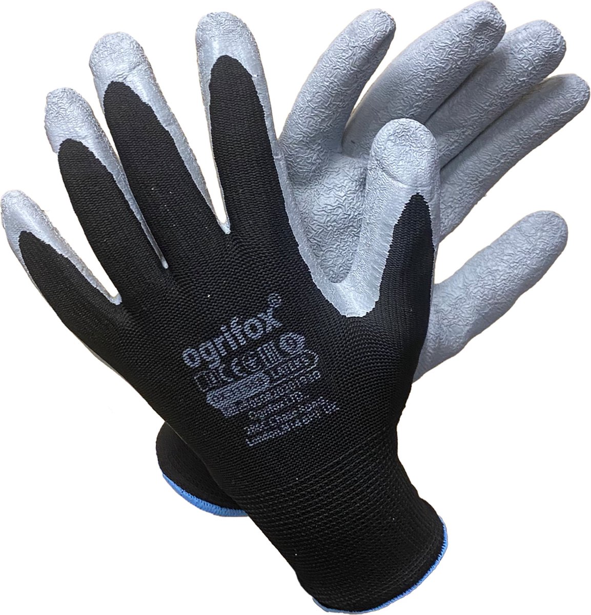 48 paar OGRIFOX Latex Gecoate - Werkhandschoenen - Veiligheidshandschoenen - Beschermende Handschoenen - Doe het zelf - Maat 10