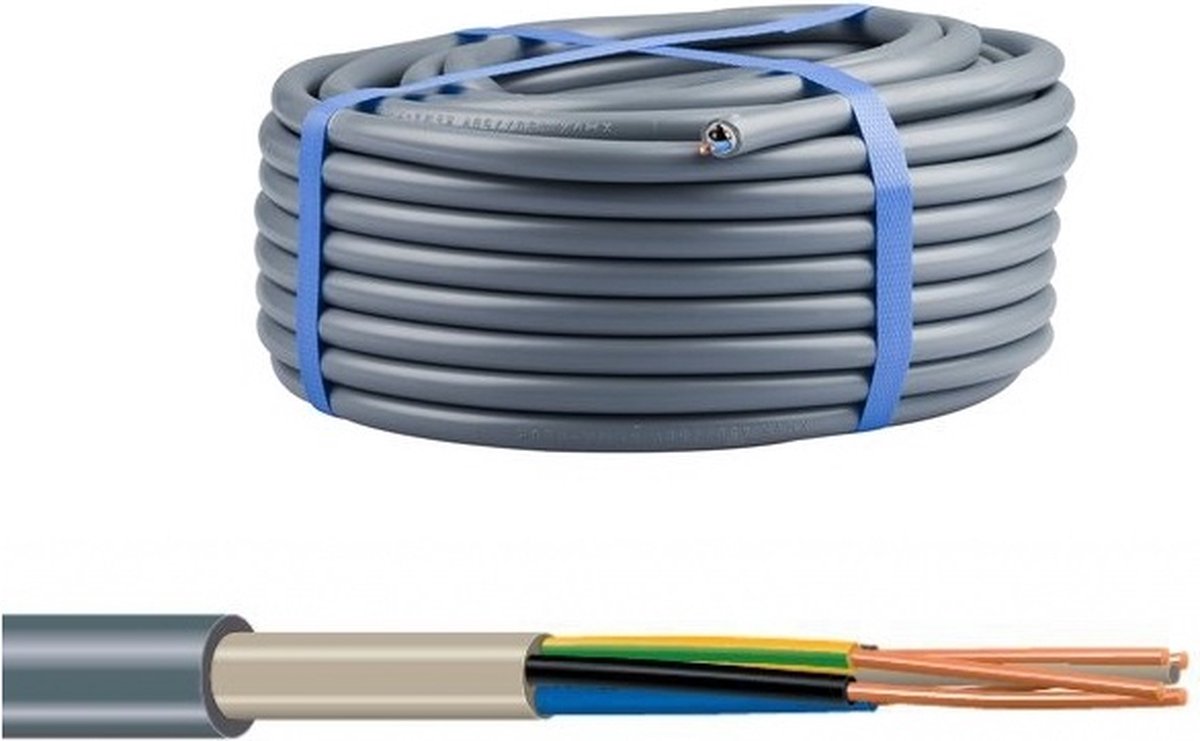 YMVK 5x4 mm2 DCA kabel installatiekabel 50 meter - Waskonig & Walter