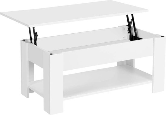 Yaheetech Salontafel, bijzettafel, gehard glas, koffietafel met open opbergvak, stalen frame, woonkamertafel, banktafel, glazen tafel voor woonkamer, 106 x 50 x 45 cm Yaheetech Salontafel, bijzettafel, gehard glas, koffietafel met open opbergvak, stalen frame, woonkamertafel, banktafel, glazen tafel voor woonkamer, 106 x 50 x 45 cm